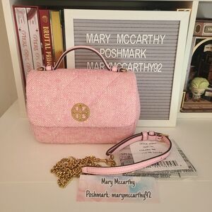 Tory Burch Willa Tweed Mini Top Handle Bag